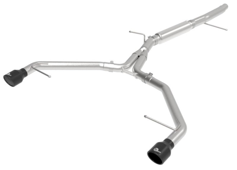 aFe MACH Force-Xp 3 in to 2-1/2 in Stainless Steel Axle-Back Exhaust System for 2017-2019 Audi A4 (L4-2.0L) - Black Tip