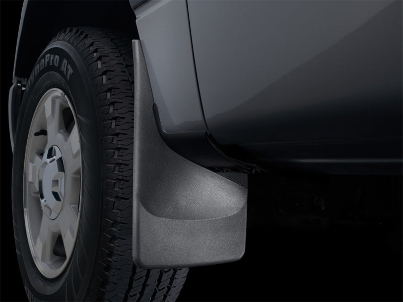 WeatherTech DigitalFit No-Drill MudFlap Kit Black for 2015-2020 Ford F-150, Part Number WET110044-120044