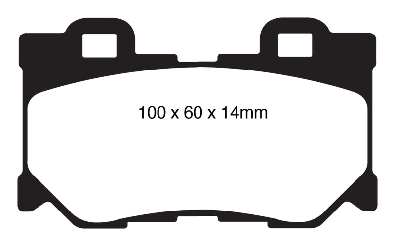 EBC Redstuff Ceramic Low Dust Rear Brake Pads for Nissan 370Z and Infiniti G37