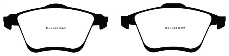 EBC Yellowstuff Front Brake Pads for Mazda 6 2006-2009 * High-Performance Street and Track Use