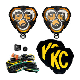 KC HiLiTES FLEX ERA 3 60W LED Off-Road Light Master Kit with Triangular Design and Customization