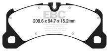 Load image into Gallery viewer, EBC Yellowstuff Brake Pads Part Number ebcDP42203R for Porsche Macan and Panamera * High-Performance Street and Track Use