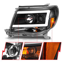 Load image into Gallery viewer, ANZO 05-09 Toyota Tacoma Projector Headlights with Plank Style and Clear Lens