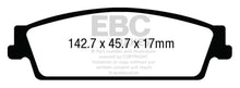 Load image into Gallery viewer, EBC Brakes Extra Duty Rear Brake Pads for GMC Yukon XL and Denali XL * Part # EBCED93022