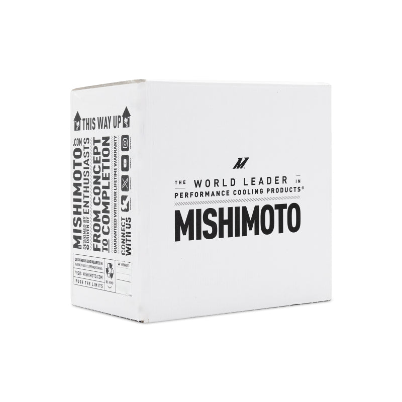 Mishimoto Universal 25-Row Oil Cooler Kit with 8-Inch Slim Fan for Enhanced Vehicle Cooling