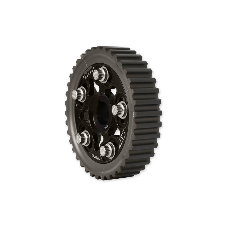 AEM Tru-Time Adjustable Camshaft Gear for Honda Civics and Del Sols - Black, Part Number AEM23-800BK