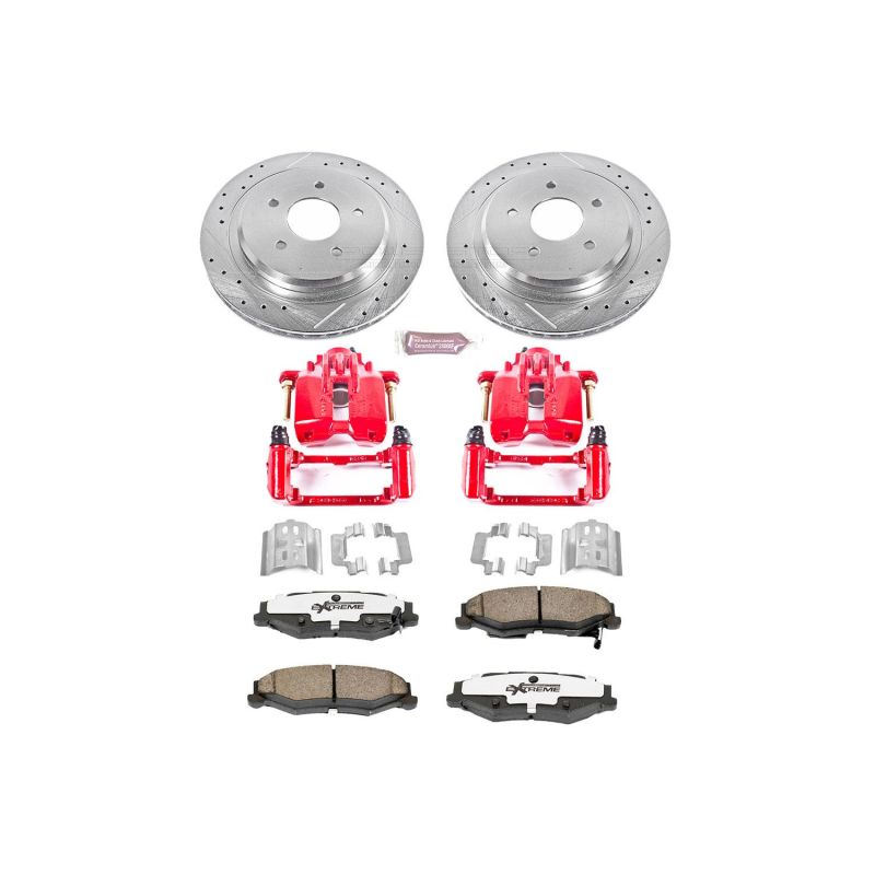 PowerStop Z26 Street Warrior Brake Upgrade Kit with Powder Coated Calipers for Chevrolet Corvette (2000-2007)