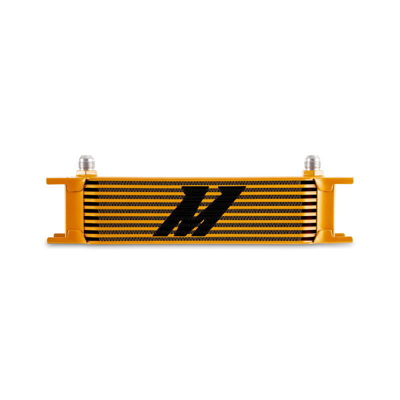 Mishimoto Universal -8AN 10-Row Oil Cooler - Gold