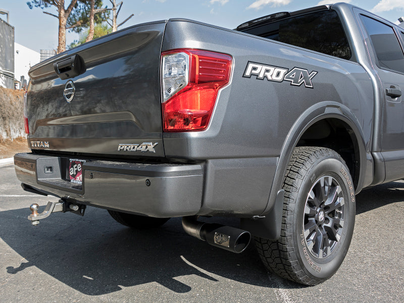 aFe MACH Force-Xp 2.5-inch Cat-Back Exhaust System with Black Tip for Nissan Titan 2016-2024