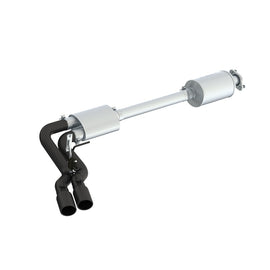 MBRP Armor BLK Series Cat Back Exhaust System for 2015-2016 Ford F-150 with 4-inch Tips