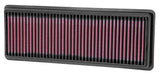 K&N Engineering Part 33-2487 High-Flow Reusable Air Filter for Fiat 500 and Mini Cooper