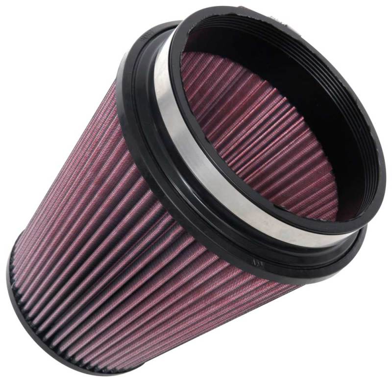 K&N Engineering Universal Tapered Air Filter Part #KNNRU-1020 - 6-inch Flange, 8-inch Height, Reusable and Washable for Automotive and Equipment Applications