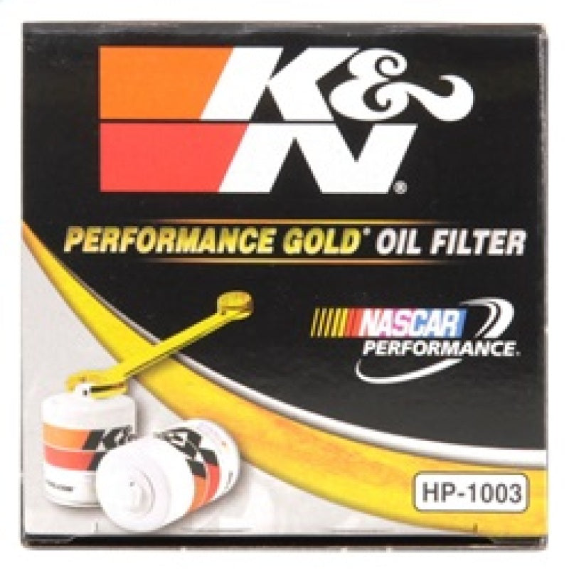 K&N Engineering Part No. KNNHP-1003 Premium Oil Filter for Toyota RAV4, Scion tC, and Toyota Celica