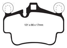 Load image into Gallery viewer, EBC Yellowstuff Brake Pads for Porsche 911 (997) - Front, High-Performance Street and Track Use