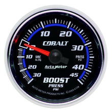 Load image into Gallery viewer, AutoMeter Cobalt 52mm 45 PSI Vacuum Boost Gauge for Automotive Performance