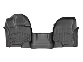 WeatherTech DigitalFit Front FloorLiner for Ford F-150 (2015-2016) * Black, Over The Hump, First Row Bench Seats