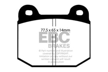 Load image into Gallery viewer, EBC Yellowstuff Brake Pads Part Number EBCDP4197/2R for Lotus 2007-2011 Models
