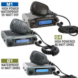 Rugged Radios Ford Raptor Two-Way Mobile Radio Kit 55 Watt M1-V – VHF Business Band for Ford Raptor