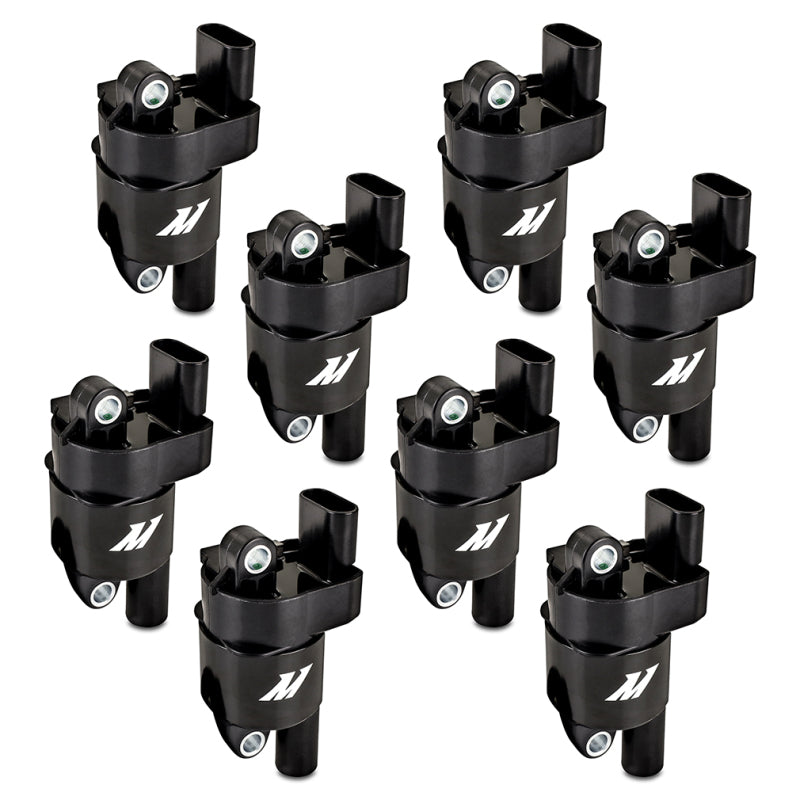 Mishimoto GM LS Round Style Engine Ignition Coil Set - High-Performance Replacement for 2008-2011 GM Vehicles