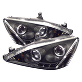 Spyder Honda Accord 03-07 Projector Headlights with LED Halo and Amber Reflector, Black - Part Number SPY5010636