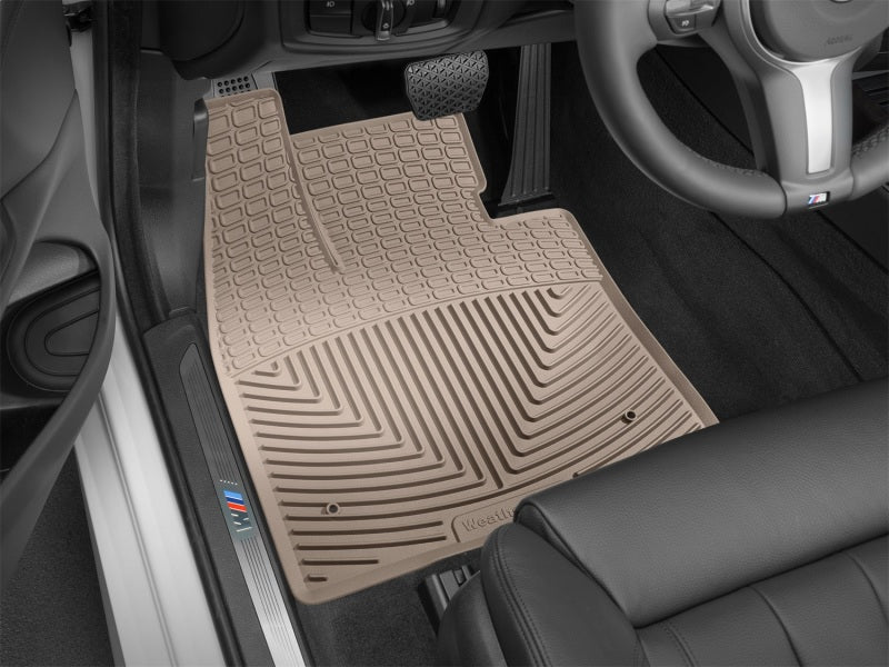 WeatherTech All-Weather Front Floor Mats for 2014-2015 BMW X5 and X6 - Tan
