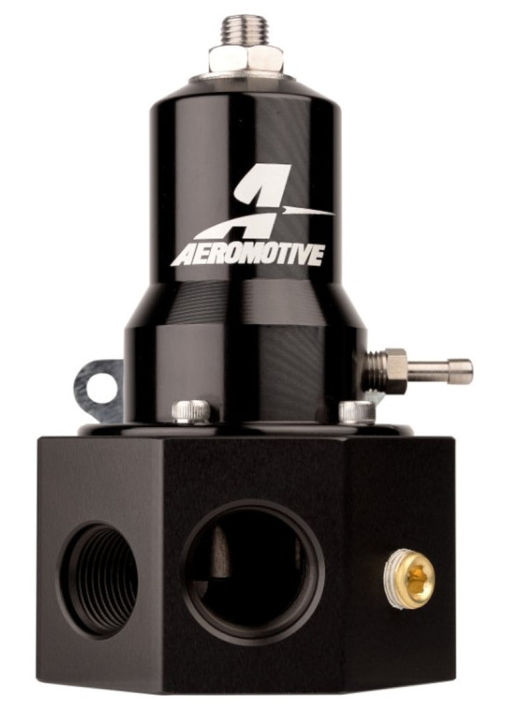 Aeromotive Adjustable Fuel Pressure Regulator 30-120 PSI with .313 Valve, 3 -8 Inlets, 1 -10 Inlet, and -10 Return