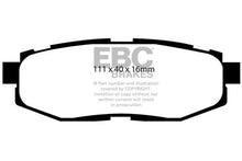 Load image into Gallery viewer, EBC Yellowstuff Rear Brake Pads for Scion FR-S and Subaru BRZ * High-Performance Street and Track Use, Part Number EBCDP41758R