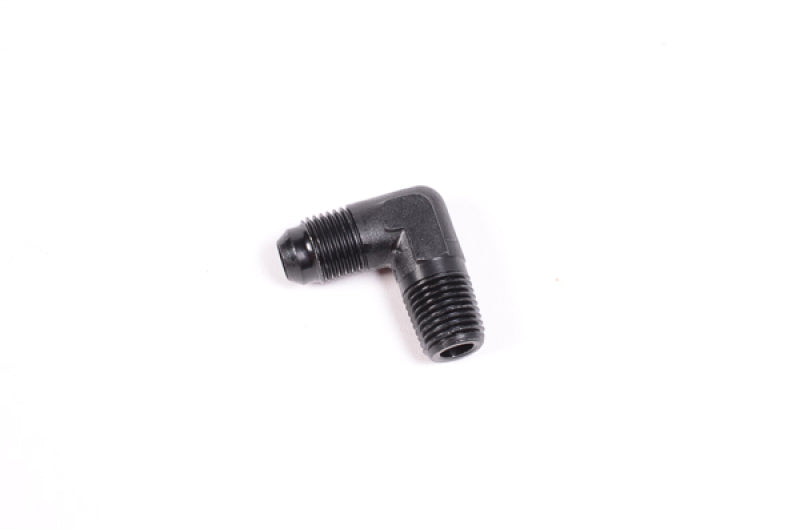 Radium Engineering 6AN Male to 1/4 inch NPT Male 90-Degree Fitting