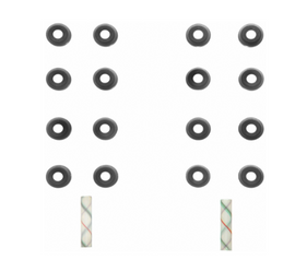 Fel-Pro Engine Valve Stem Oil Seal Set for Honda CR-V and Compatibility with Honda S2000, Civic Del Sol, and Civic - Part Number FELSS702831