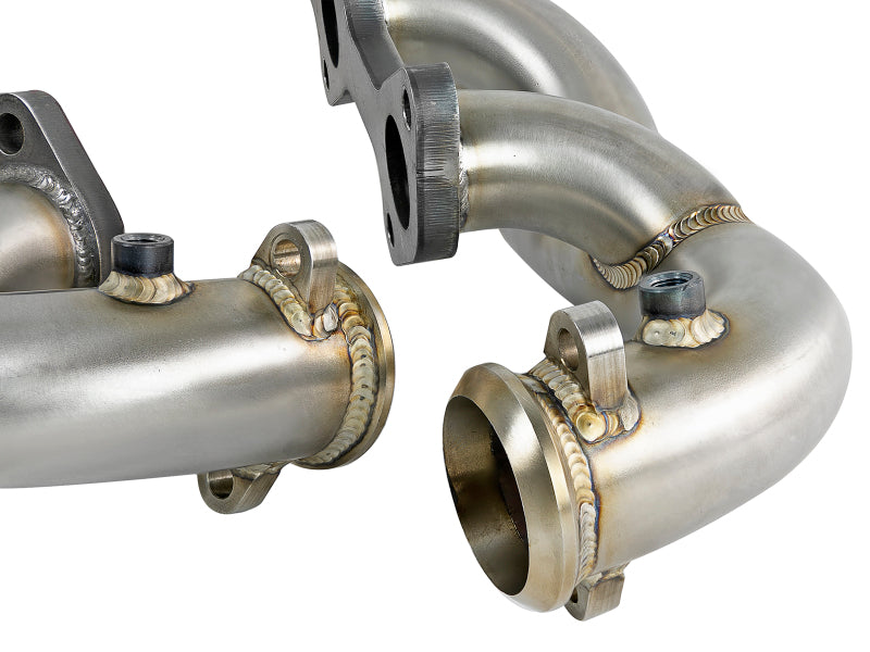 aFe Twisted Steel 1-3/4 to 2 Inch Stainless Steel Headers for 2006-2007 Ford F-250 Super Duty Diesel V8-6.0L