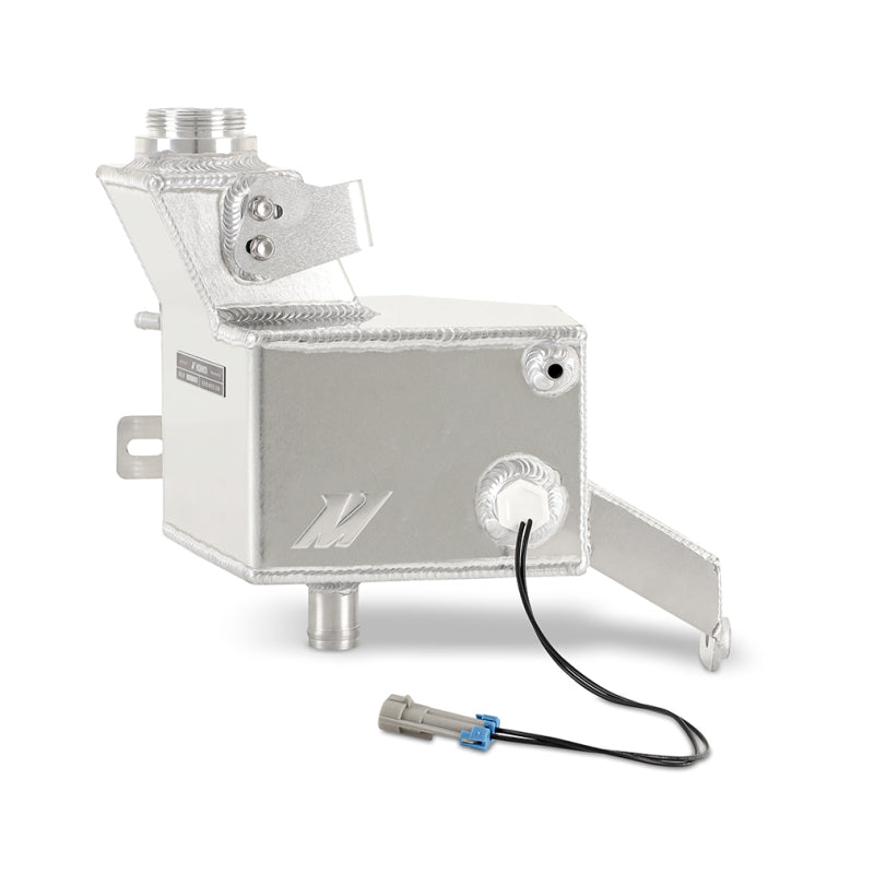 Mishimoto 2013-2018 Ram 6.7L Cummins Aluminum Degas Tank – Natural Finish with OEM-Quality Coolant Level Sensor