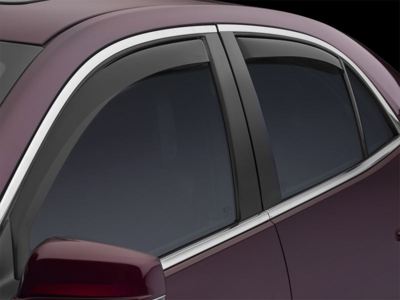 WeatherTech 13+ Chevrolet Malibu Front and Rear Side Window Deflectors - Dark Smoke