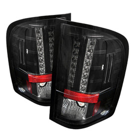 Spyder Chevy Silverado 07-13 LED Tail Lights in Black for Enhanced Vehicle Appearance