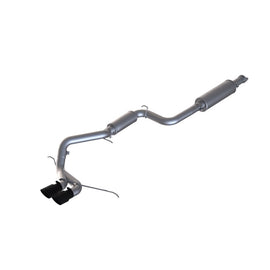MBRP Armor Plus Series 13-17 Ford Focus ST 2.0L EcoBoost Dual Center Outlet T409 Cat Back Exhaust System with Black Tips