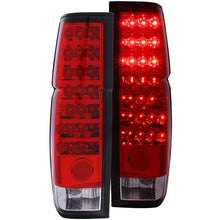 Load image into Gallery viewer, ANZO 1986-1997 Nissan Hardbody LED Tail Light Assembly Pair with Red and Clear Lenses
