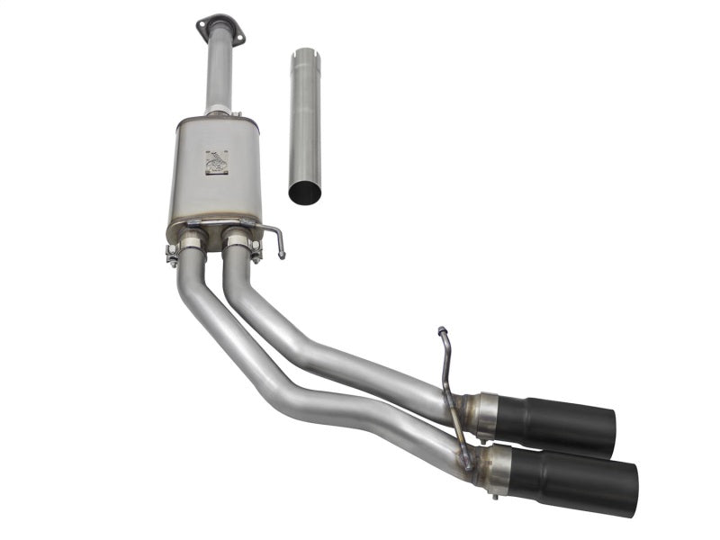 aFe Rebel Series Dual Center Exit Cat-Back Exhaust System for Jeep Wrangler JK with V6 3.6L/3.8L Engine