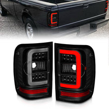 Load image into Gallery viewer, ANZO 01-11 Ford Ranger LED Taillights with Light Bar - Black Housing and Smoke Lens