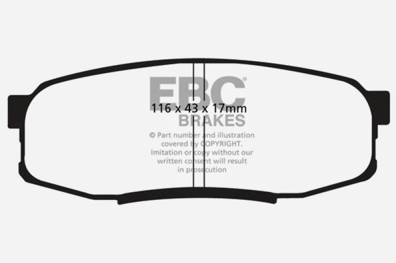 EBC Ultimax OEM Replacement Brake Pads for Toyota Land Cruiser and Tundra * Part Number EBC UD1304