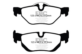 EBC Bluestuff NDX Rear Brake Pads DP52069NDX for BMW 128i, 325i, 328i and X1