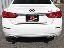 Load image into Gallery viewer, aFe Takeda 2.5-inch 304 Stainless Steel Axle-Back Exhaust System with Black Tips for Infiniti Q50 2016-2019