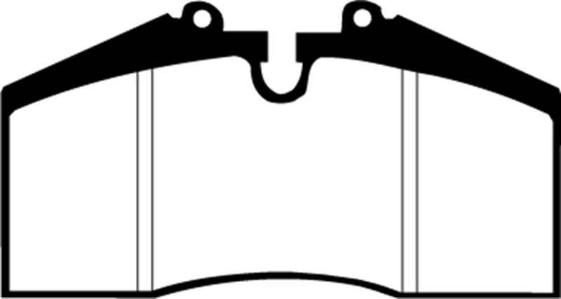 EBC Yellowstuff Rear Brake Pads for Porsche 911 (993) and 928 * High-Performance Street and Track Use