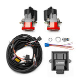 Wilwood Electronic Parking Brake Rear Retrofit Kit with 0.810-inch Rotor and Red Caliper