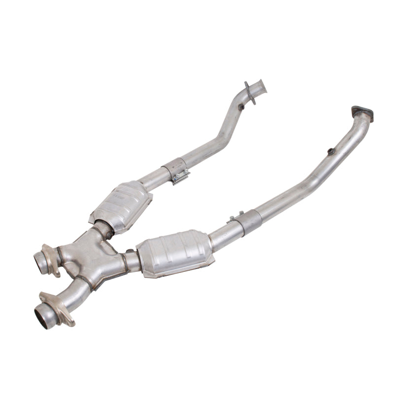 BBK 99-04 Ford Mustang 4.6 GT / Cobra High Flow X Pipe with Catalytic Converters - 2-1/2 inch