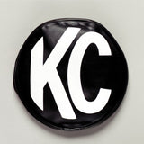 KC HiLiTES 6 Inch Round Soft Vinyl Light Cover Pair with White KC Logo