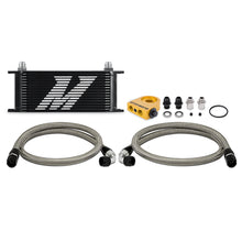 Load image into Gallery viewer, Mishimoto Universal Thermostatic Oil Cooler Kit 16-Row Black - Part Number misMMOC-U16TBK