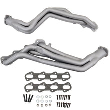 Load image into Gallery viewer, BBK 99-04 Ford Mustang Cobra and Mach 1 1-5/8 Inch Long Tube Header with Catted High Flow X-Pipe, Silver Ceramic Finish