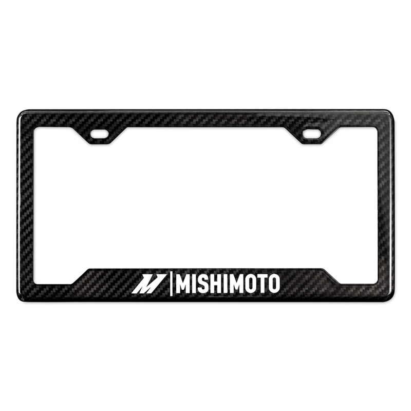 Mishimoto Carbon Fiber License Plate Frame - Gloss Finish