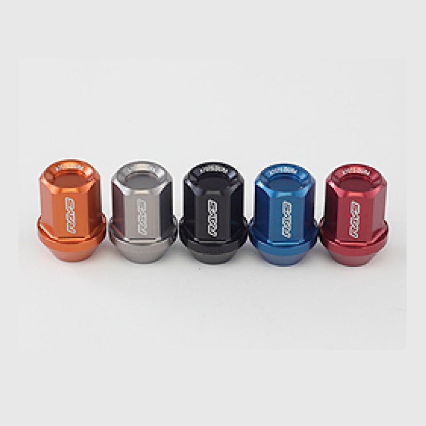 Rays Dura-Nut L32 Straight Type 12x1.25 Lug Nut Set with Blue Finish - 16 Lug 4 Lock Set