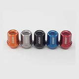 Rays Dura-Nut L32 Straight Type 12x1.25 Lug Nut Set with Blue Finish - 16 Lug 4 Lock Set