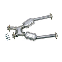 Load image into Gallery viewer, BBK 96-04 Mustang 4.6 GT / Cobra Short Mid X Pipe with Catalytic Converters - 2.5 inch for Long Tube Headers